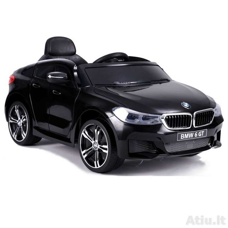 Vaikiškas elektromobilis BMW 6 GT Juodas