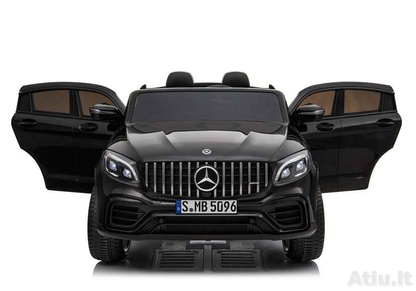 Dvivietis vaikiškas elektromobilis Mercedes GLC 63S QLS Juodas