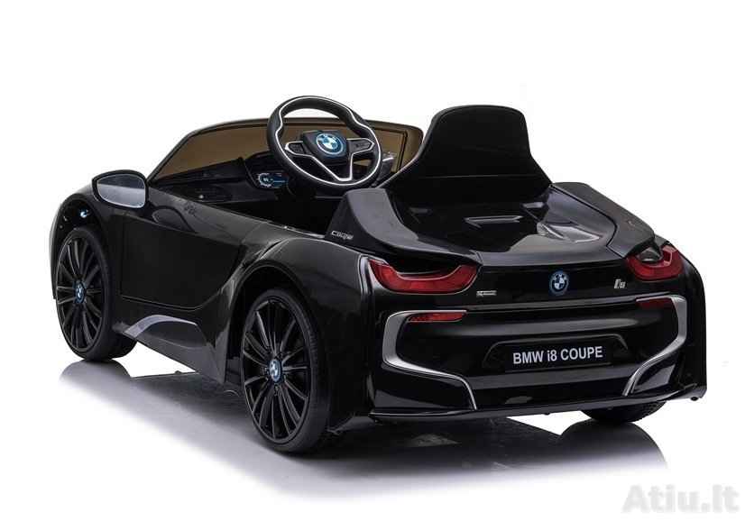 Vaikiškas elektromobilis BMW i8 Coupe Juodas