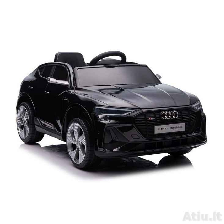 Vaikiškas elektromobilis Audi E- Tron 4x4, Juodas
