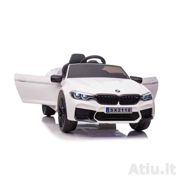 Vaikiškas elektromobilis BMW M5 (SX2118) Baltas