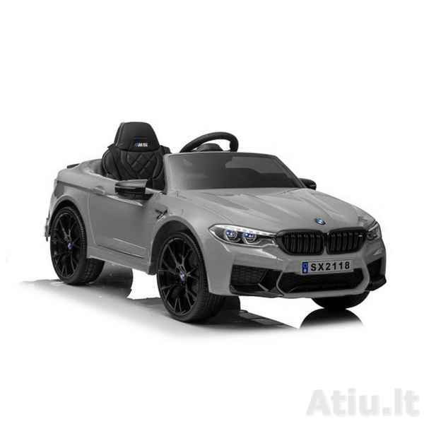 Vaikiškas elektromobilis BMW M5 SX2118 Sidabrinis dažytas