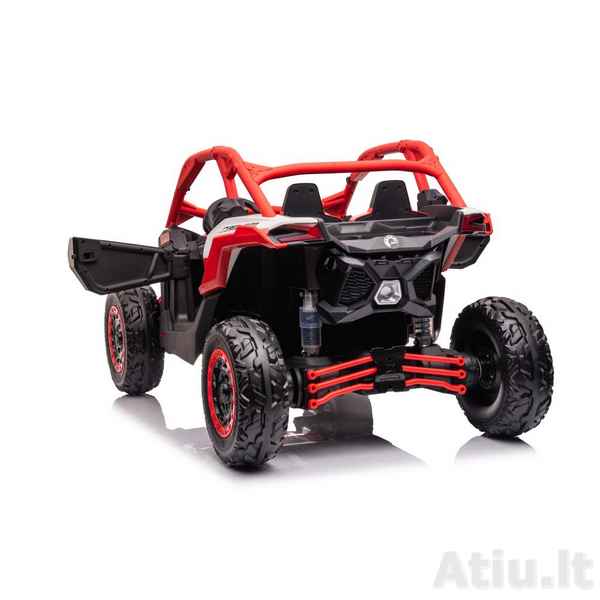Dvivietis vaikiškas elektromobilis Buggy DK-CA001 24V, Raudonas