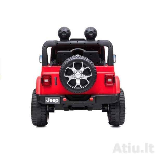 Vaikiškas elektromobilis Jeep Rubicon 4x4 Raudonas