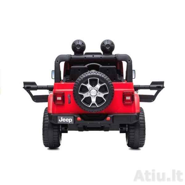 Vaikiškas elektromobilis Jeep Rubicon 4x4 Raudonas