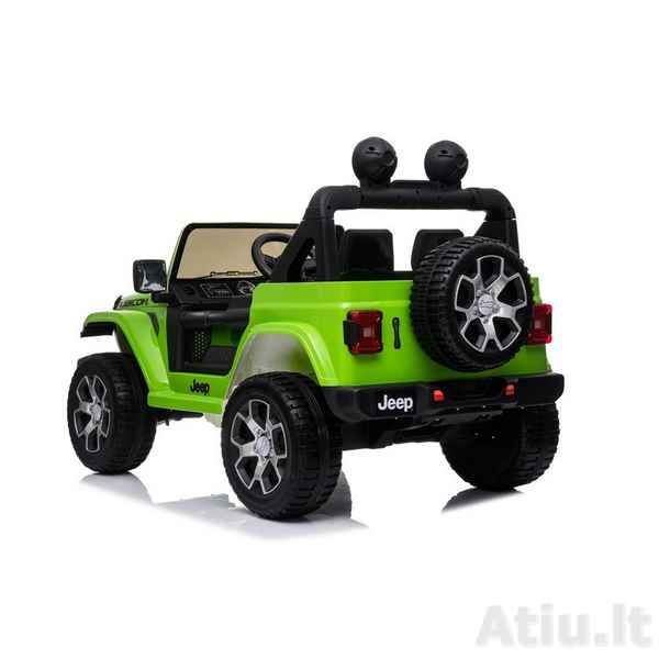 Vaikiškas elektromobilis Jeep Rubicon 4x4 Žalias
