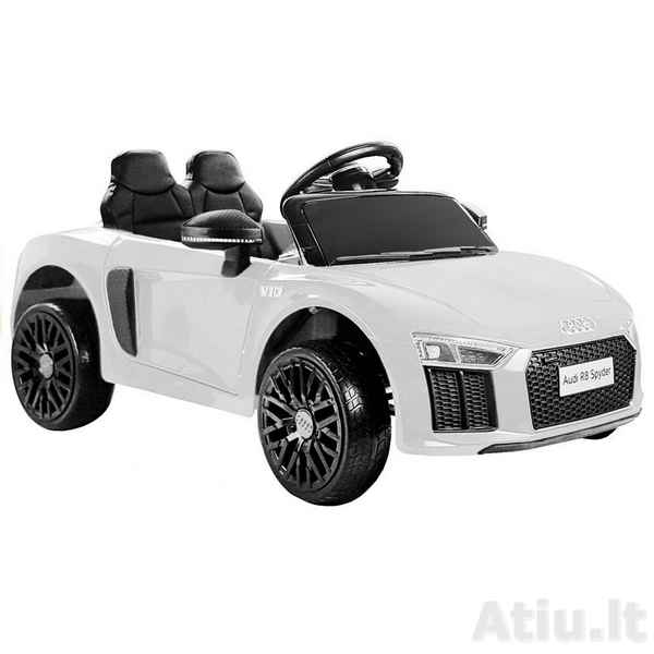 Vaikiškas elektromobilis Audi R8 Spyder Baltas
