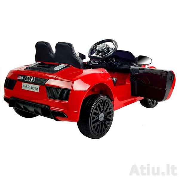 Vaikiškas elektromobilis Audi R8 Spyder Raudonas