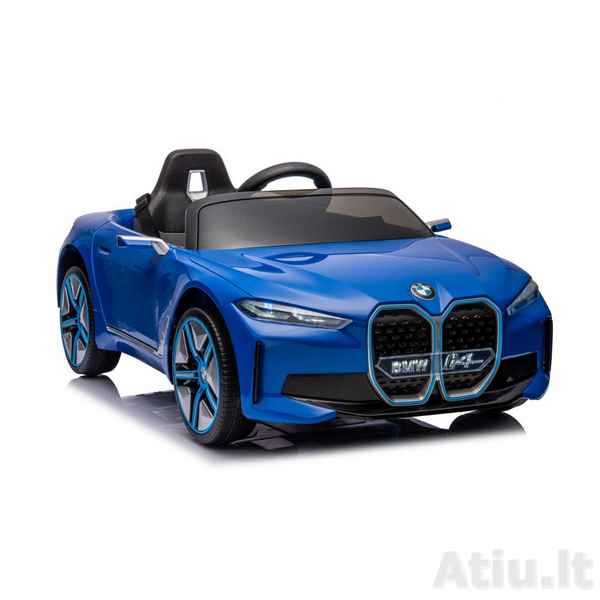 Vaikiškas elektromobilis BMW I4 4x4 Mėlynas