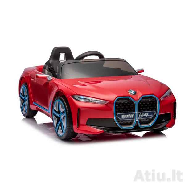 Vaikiškas elektromobilis BMW I4 4x4 Raudonas